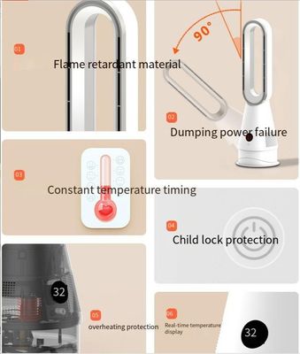 20 Inch Air Bladeless Fan with Air Purifier and Without Vane Rotary Vane Quantity