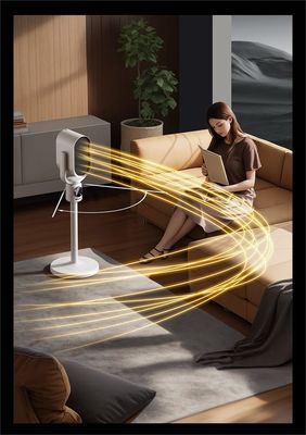 English Operating Language 2-in-1 Cold Warm Air Ceramic PTC Heater with Remote Control