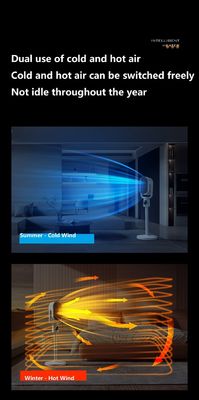 Power PTC Energy-Saving Vertical Swing Electric Heater for Household Cooling and Heating