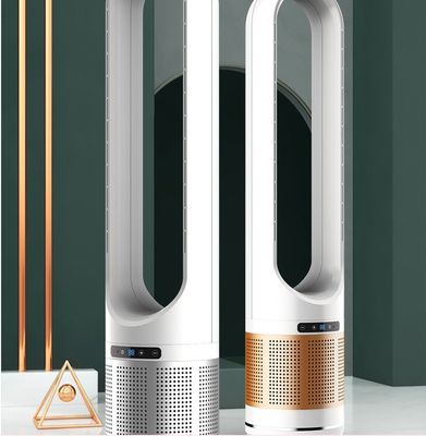 Smart Home Standing Electric Air Cooling Fan with Large Vertical Bladeless Design 50 Inch