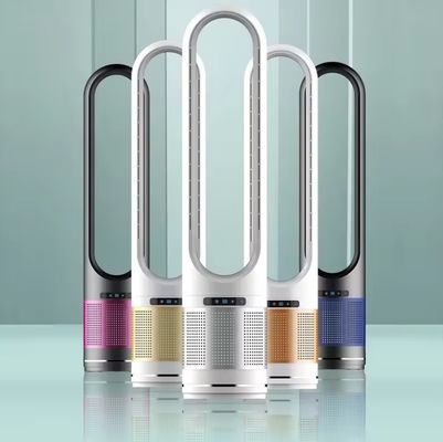 2024 Portable Quiet Cooling Fan Tower Stand Fan Bladeless Fan for Bedroom Home Office