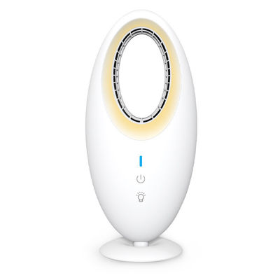 Portable Electric Desk Fan Rechargeable Mini USB Bladeless Table Fan ABS PC Tower Fan