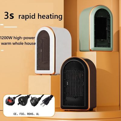 Battery Powered 1200W PTC Mini Portable Room Electric Fan Heater Fast Winter Heating