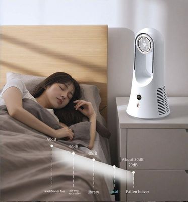 English Operating Language USB Powered Desktop Fan Large Wind Aromatherapy Leafless Fan