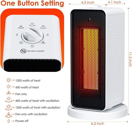 Waterproof Electric Heater for Living Room Quick Heating Vertical Design Household