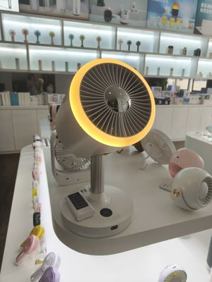 Air Cooling Fan With Light Rechargeable and Floor Standing Packing Size 345*235*247mm