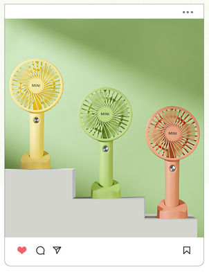 Popular Mini Small Fan for Household and Student Dormitory USB Charging Rechargeable
