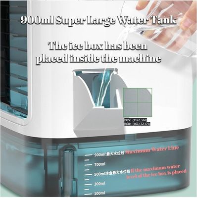 Portable Rechargeable Air Cooler Quiet Desk Cooling Fan for Home Office English Language