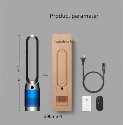 Large Vertical Bladeless Fan Air Purifier Fan App-Controlled Remote Control Home Smart