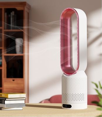Commercial Electric Tower Fan with Touch Screen Remote Control and Bladeless Design
