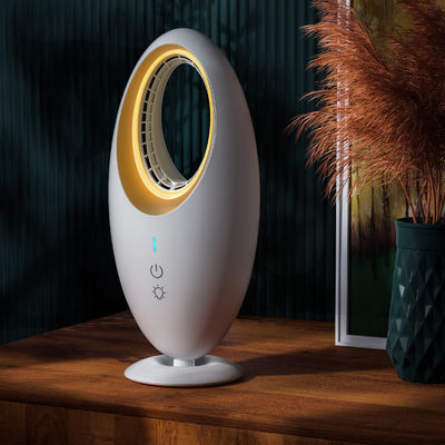 Rechargeable USB Electric Fan Smart Cooling Bladeless Desk Fan for Garage and Home