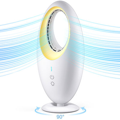 English Operating Language Mini USB Charging Desktop Night Light Fan with 4000mAh Battery
