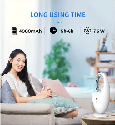 English Operating Language Portable and Rechargeable USB Bladeless Desk Fan for Garage