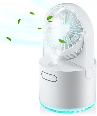 2 in 1 Mini Fan Humidifier Portable Fan with Function Rechargeable USB Electric Fan