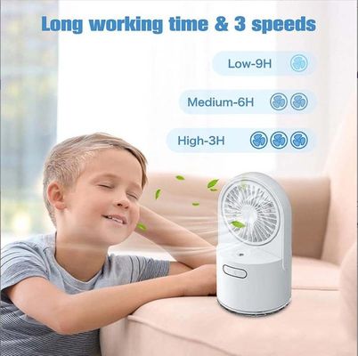 USB Rechargeable Table Fan for Home Office Foldable Desk Fan Misting Rechargeable