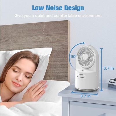 USB Rechargeable Table Fan for Home Office Foldable Desk Fan Misting Rechargeable