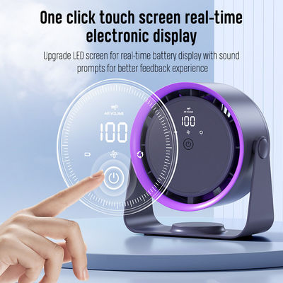Touch Controlled Bladeless Fan for Silent Air Circulation and DC4.2V Power Supply