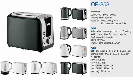 Portable Cordless Toaster 750W Power 304S/S Heating Plate HY-MB