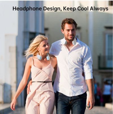Stay Cool and Comfortable with Three Wind Speed Mini Rechargeable Hanging Neck Fan