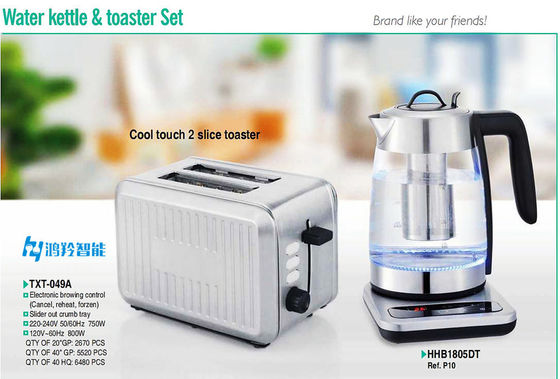 Hotel Room Service Stainless Steel Electric Toaster with Variable Browning Control