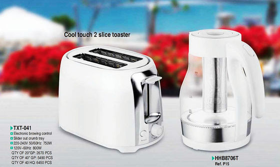 Hotel Room Service Stainless Steel Electric Toaster with Variable Browning Control