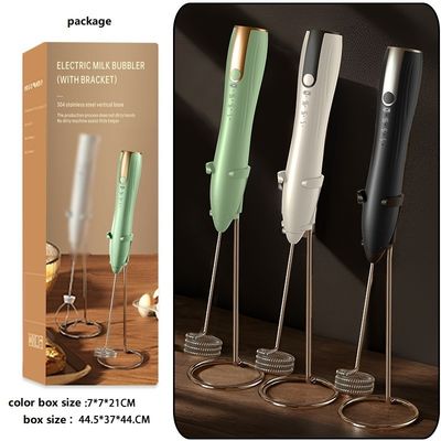 800mAh Battery Capacity 304 Stainless Steel Handheld Egg Beater for Kitchen Coffee