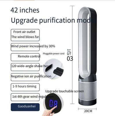Standing Electric Air Cooling Fan Large Vertical Bladeless Fan Standing Design 4.5kg