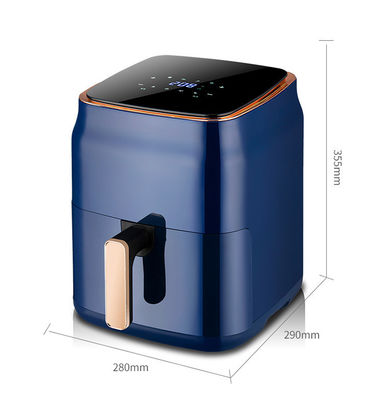 Electric Deep Fryer Hot Air Fryer 6L Smart Touch Screen Custom Oil Free App-Controlled