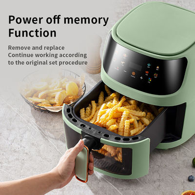 Intelligence Digital Electric Air Fryer with 8L Capacity and Stainless Steel Material