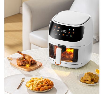 Intelligence Digital Electric Air Fryer with 8L Capacity and Stainless Steel Material