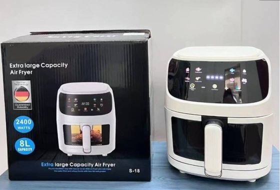 Stainless Steel Electric Heating Air Fryer with High Firepower and Touch Screen