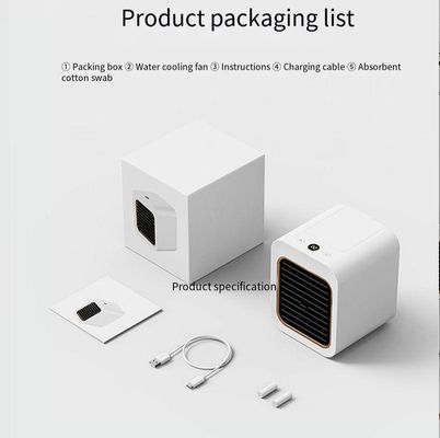 16*13*14.5cm 4000mAh Rechargeable Mini Air Conditioner Fan Portable Desk Cooling Fan