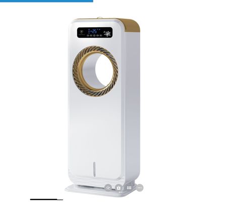 Electric Standing Floor Fan with Humidifier and Water Cooling Bladeless Mist Air Cooler