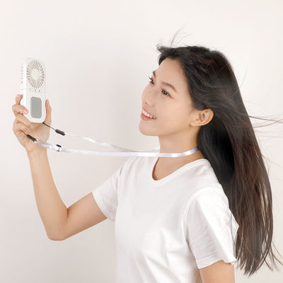 2000mAh USB Rechargeable Handheld Fan for Portable Air Cooling and Neck Wearable Design