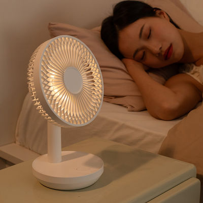 3600mAh USB Rechargeable Three Speed Cooling Fans with Night Light Portable and Silent