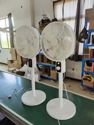 Automatic Shaking Head Circulation Fan 12 inch LED Display Vertical Floor Cooling Fan