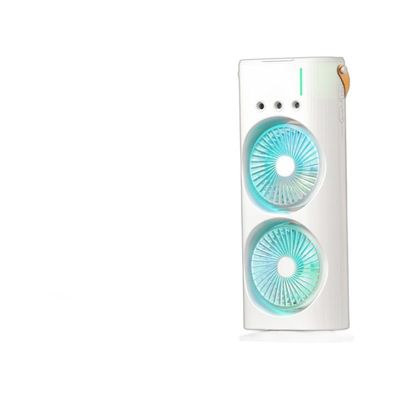 Household White Dual Fan Air Cooler with Remote Control and Cooling Function
