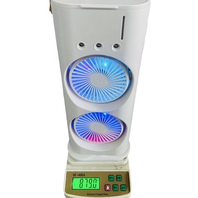 Household White Dual Fan Air Cooler with Remote Control and Cooling Function