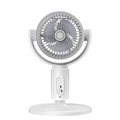 Adjustable Height 4000mA Portable USB Rechargeable Standing Fan With Timing Led Lamp Light