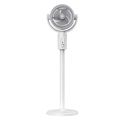 Adjustable Height 4000mA Portable USB Rechargeable Standing Fan With Timing Led Lamp Light