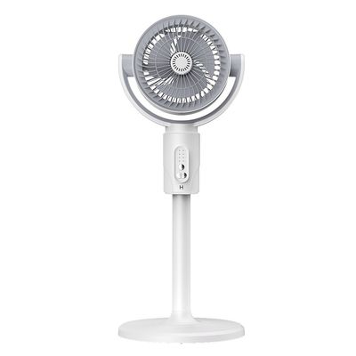 Adjustable Height 4000mA Portable USB Rechargeable Standing Fan With Timing Led Lamp Light