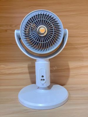 Adjustable Height 4000mA Portable USB Rechargeable Standing Fan With Timing Led Lamp Light