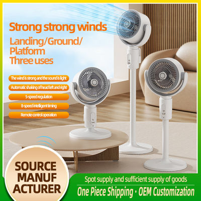 FLOOR Installation 4000mA USB Rechargeable Floor Standing Fan with Adjustable Height