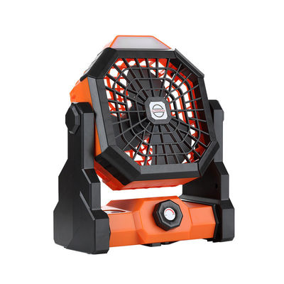 Portable 6-inch Wind Rechargeable Outdoor Tent Camping Fan With Lighting and Durable