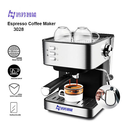 Convenient and Powerful 850W Home Coffee Machine for 4-5 People Get Your Daily Fix