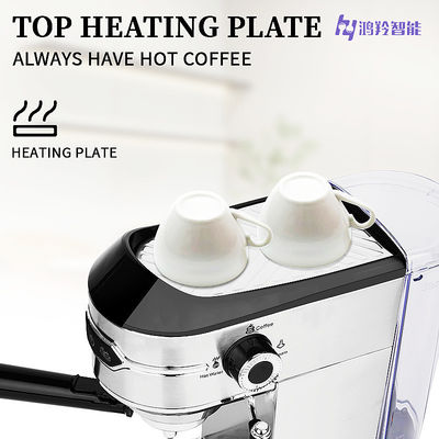Portable Electric Espresso Coffee Machine Made of Stainless Steel for Home and Office