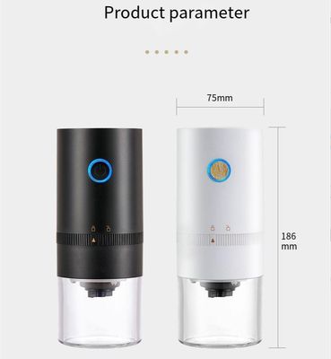 Electric Coffee Bean Grinder Machine with Cleaning Cycle and USB Rechargeable Portable