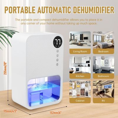 Intelligent Visible Dehumidifier for Moisture-Proof and Bedroom Drying in Small Spaces