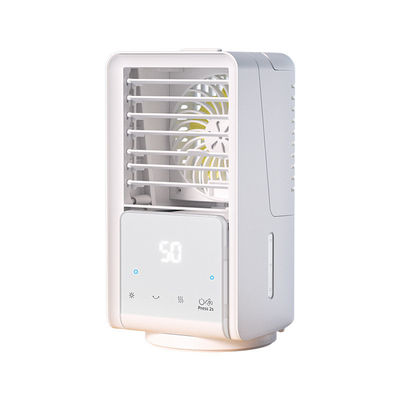 USB Water Cooling Fan Small Table Air Cooler with 3 Wind Modes Low/Med/High 14*14*26CM