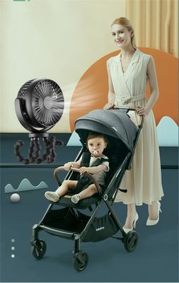 Handheld Mini Personal Fan Versatile USB Rechargeable Baby Stroller Fan for Household
